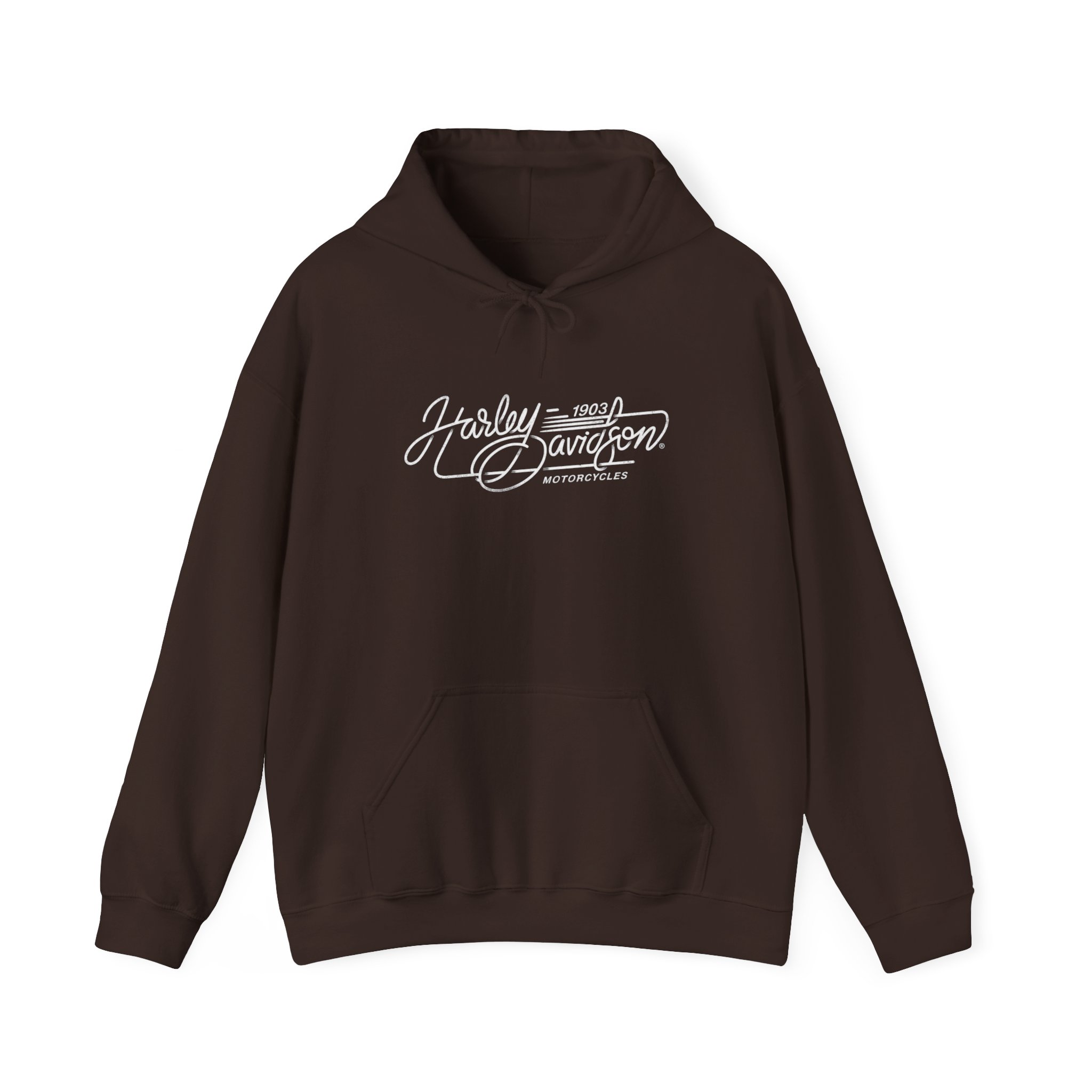 Vintage Motorcycle Hoodie | Harley-Davidson Script Logo - Görsel 9