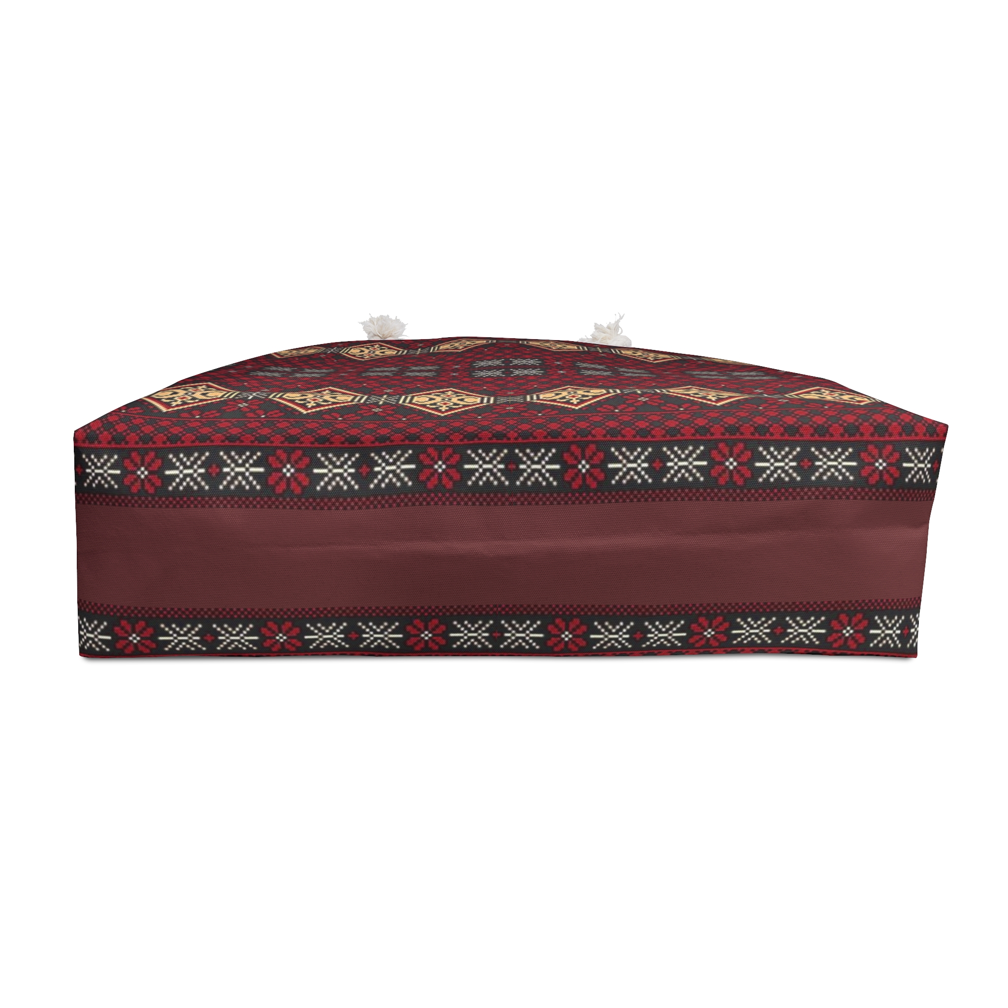 Tribal Geometric Pattern Weekender Bag | Boho Aztec Travel Tote - Görsel 4