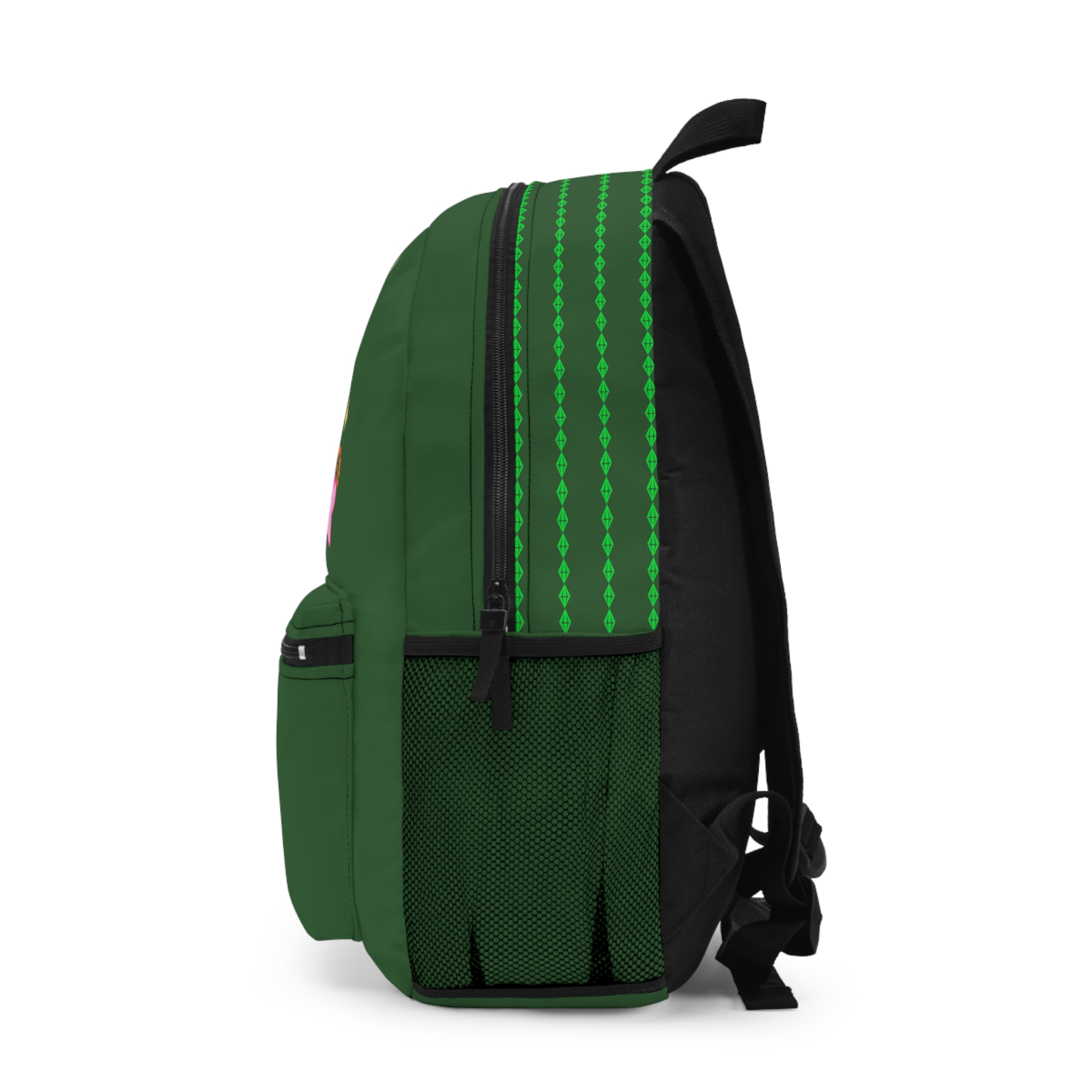 Personalized The Sims Plumbob Characters Backpack | Green Gaming School Bag - Görsel 3