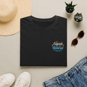 Retired Life T-Shirt | Small Chest Script Sunburst