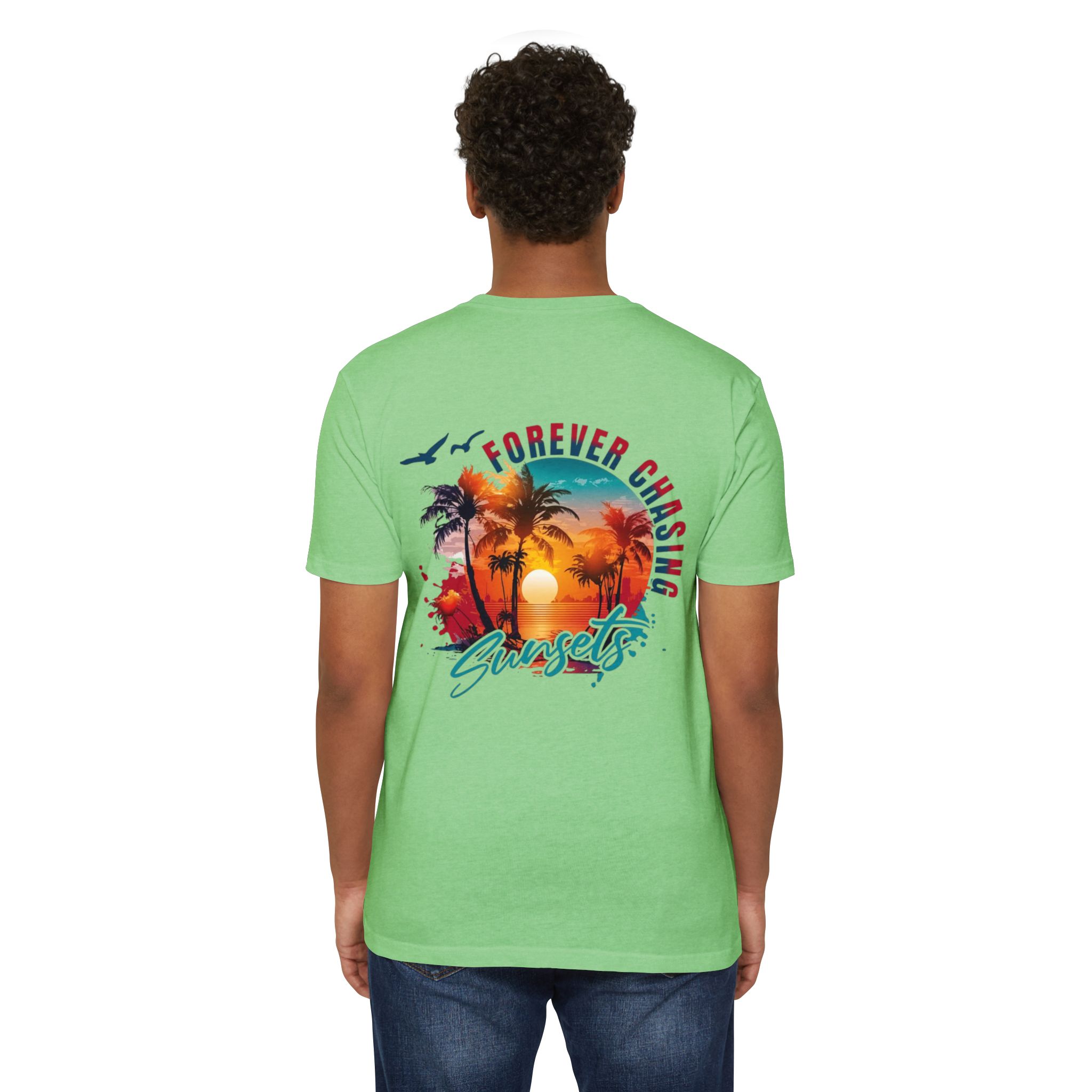 Forever Chasing Sunsets T-shirt | Tropical Palm Sunset Graphic - Görsel 16