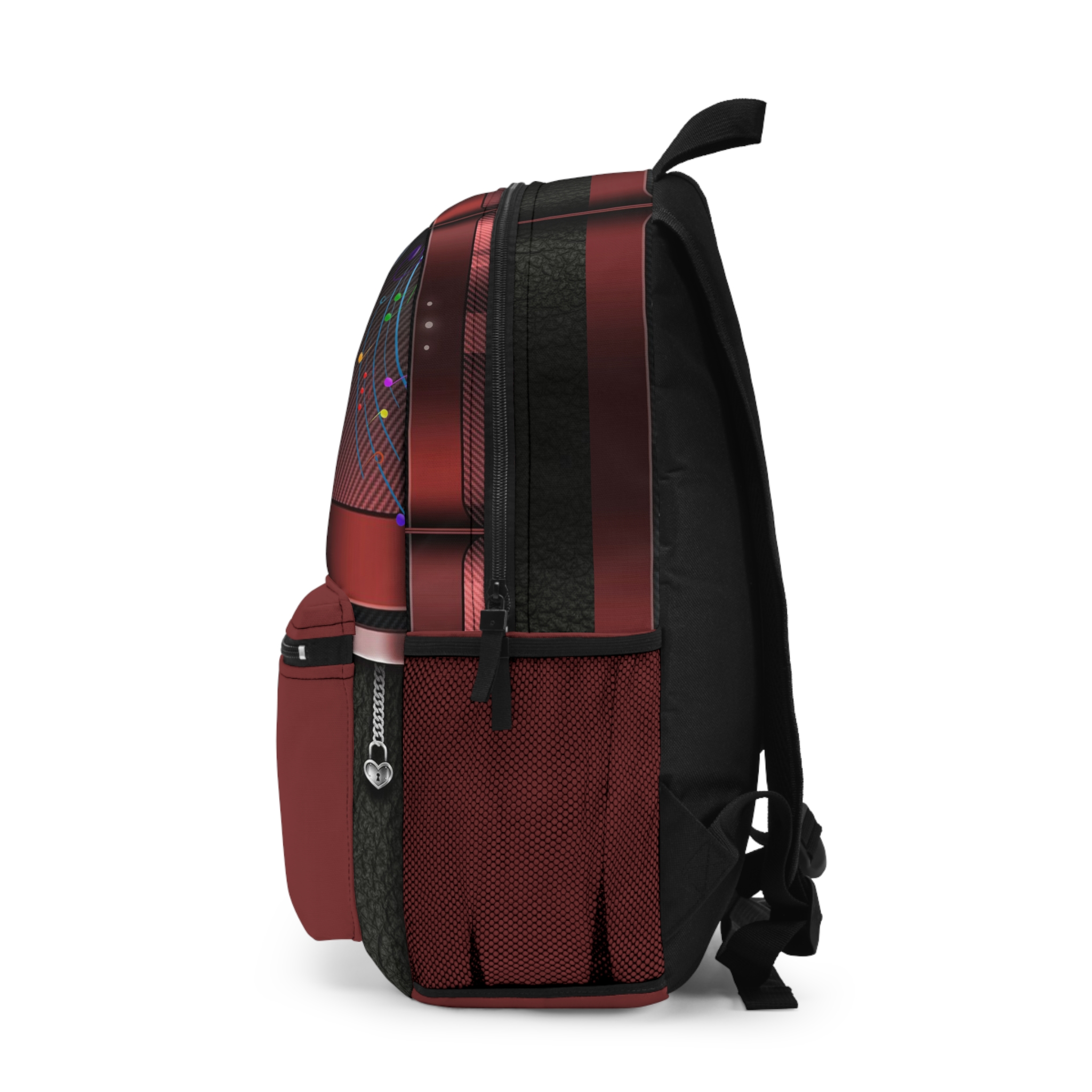Music Is Life Backpack | Vinyl Record Just A Girl With Music Design - Görsel 3