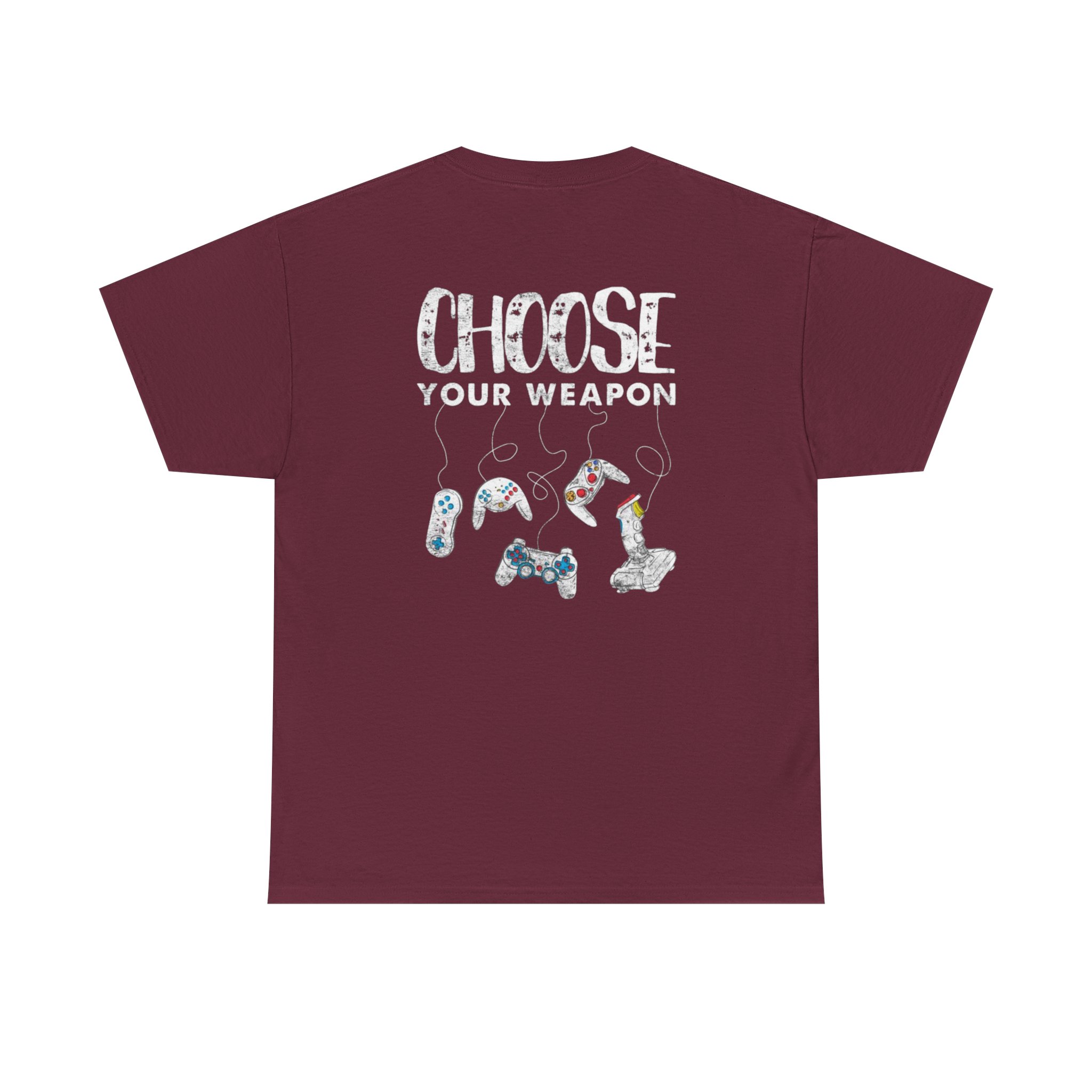 Gamer Retro Controller Tee | Choose Your Weapon Graphic T-Shirt - Görsel 6