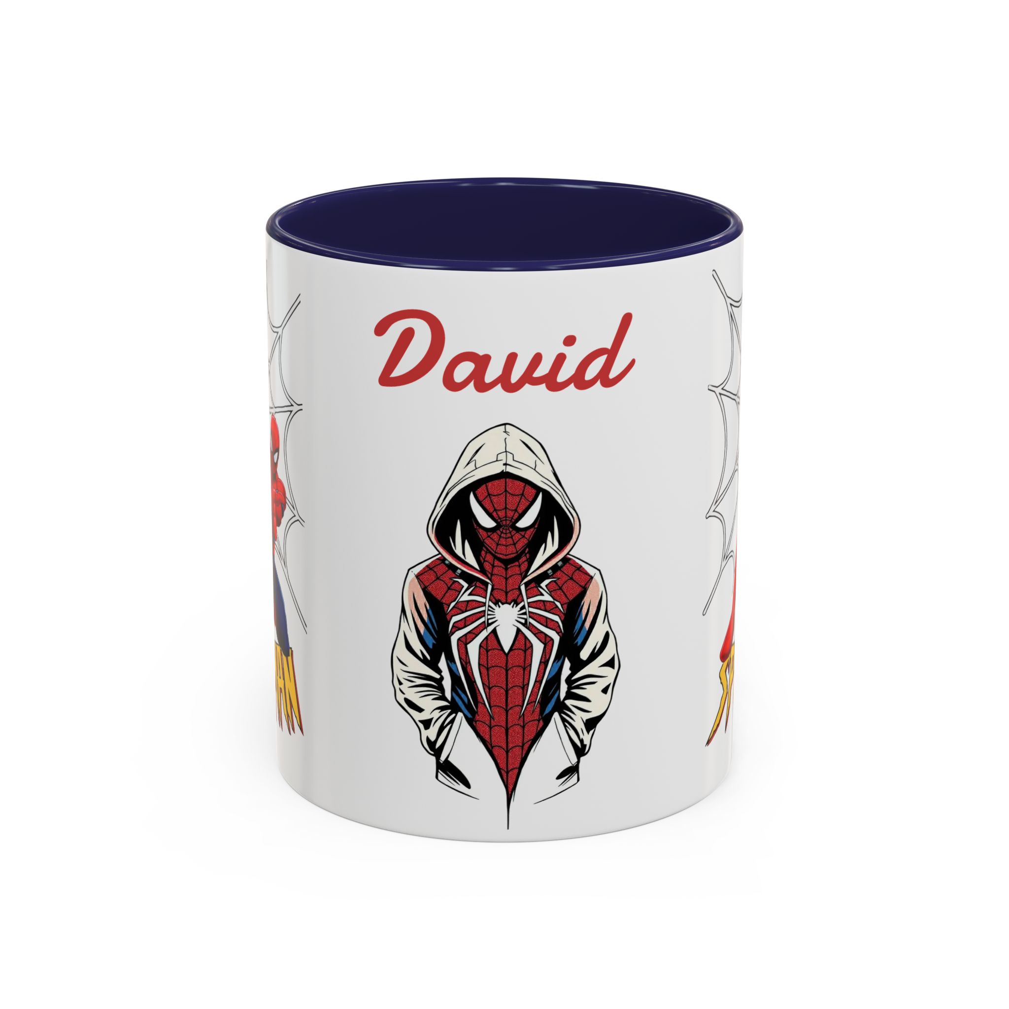 Custom Spider Hero Name Mug, Accent Coffee Mug (11oz, 15oz) | Spider-Man Hoodie Illustration - Görsel 13