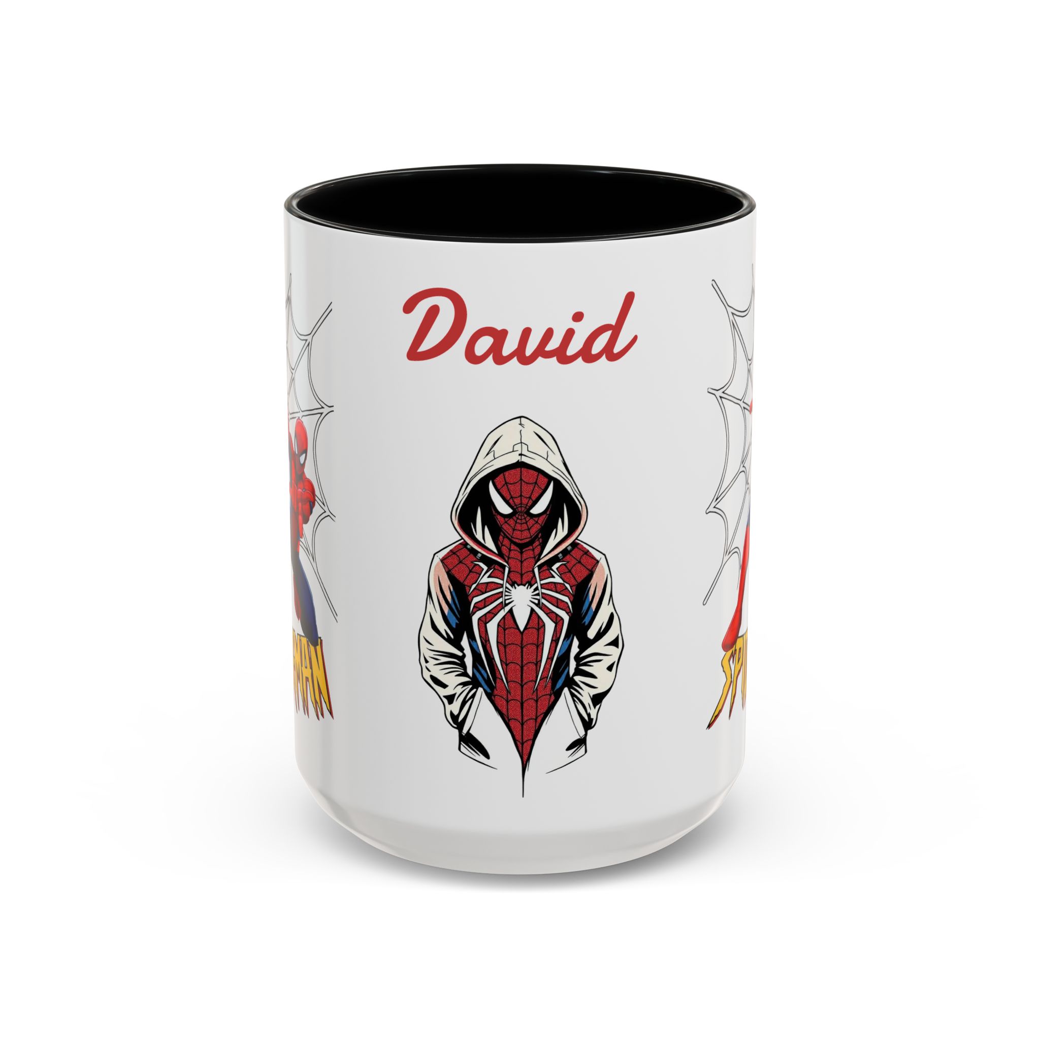 Custom Spider Hero Name Mug, Accent Coffee Mug (11oz, 15oz) | Spider-Man Hoodie Illustration - Görsel 19