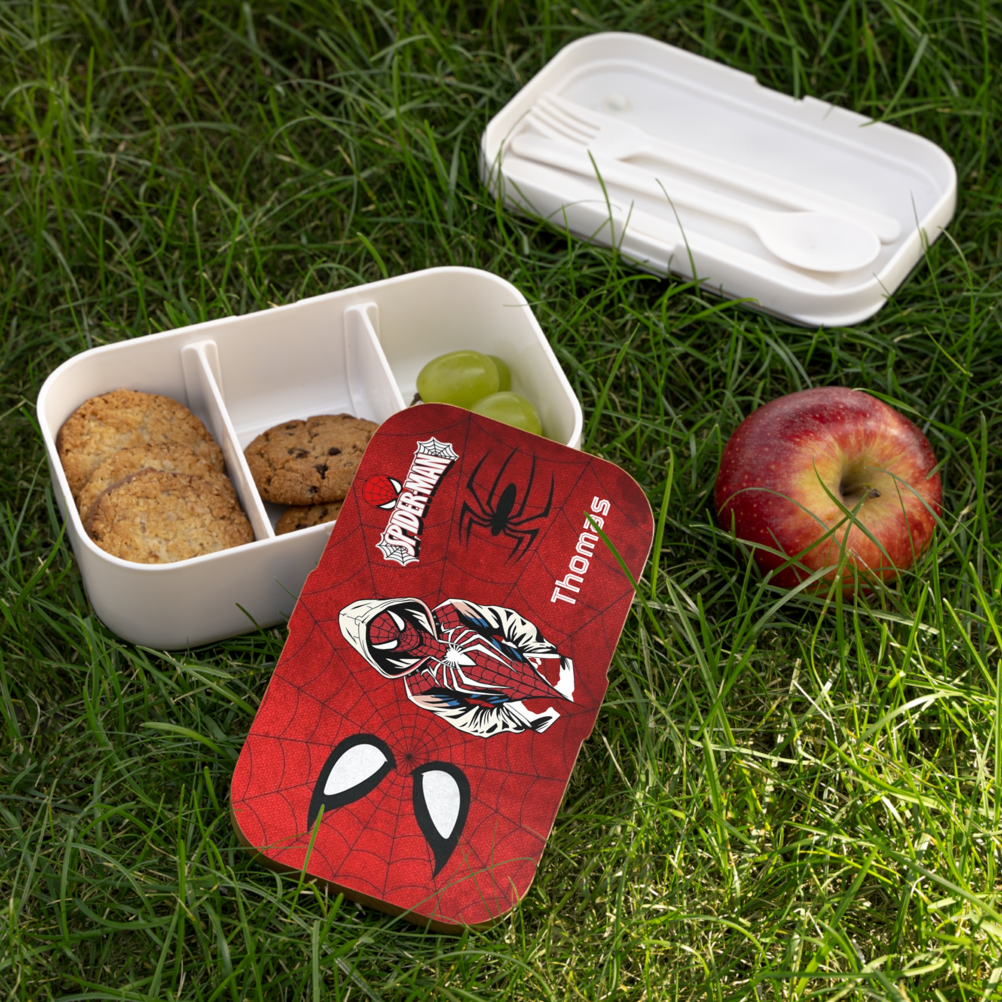 Spider-Man Hoodie Graphic Bento Lunch Box | Personalized Kids Lunchbox - Görsel 6