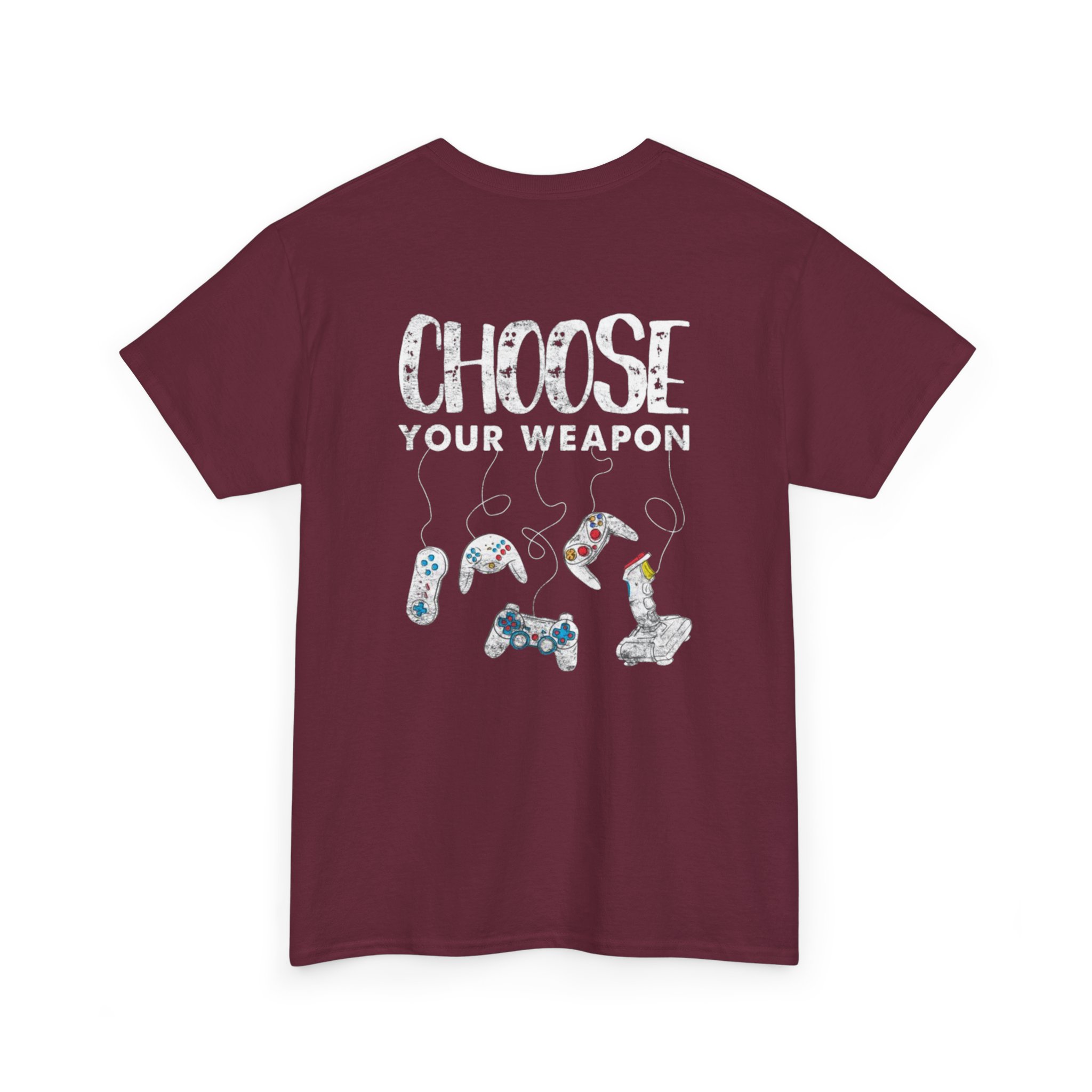 Gamer Retro Controller Tee | Choose Your Weapon Graphic T-Shirt - Görsel 8