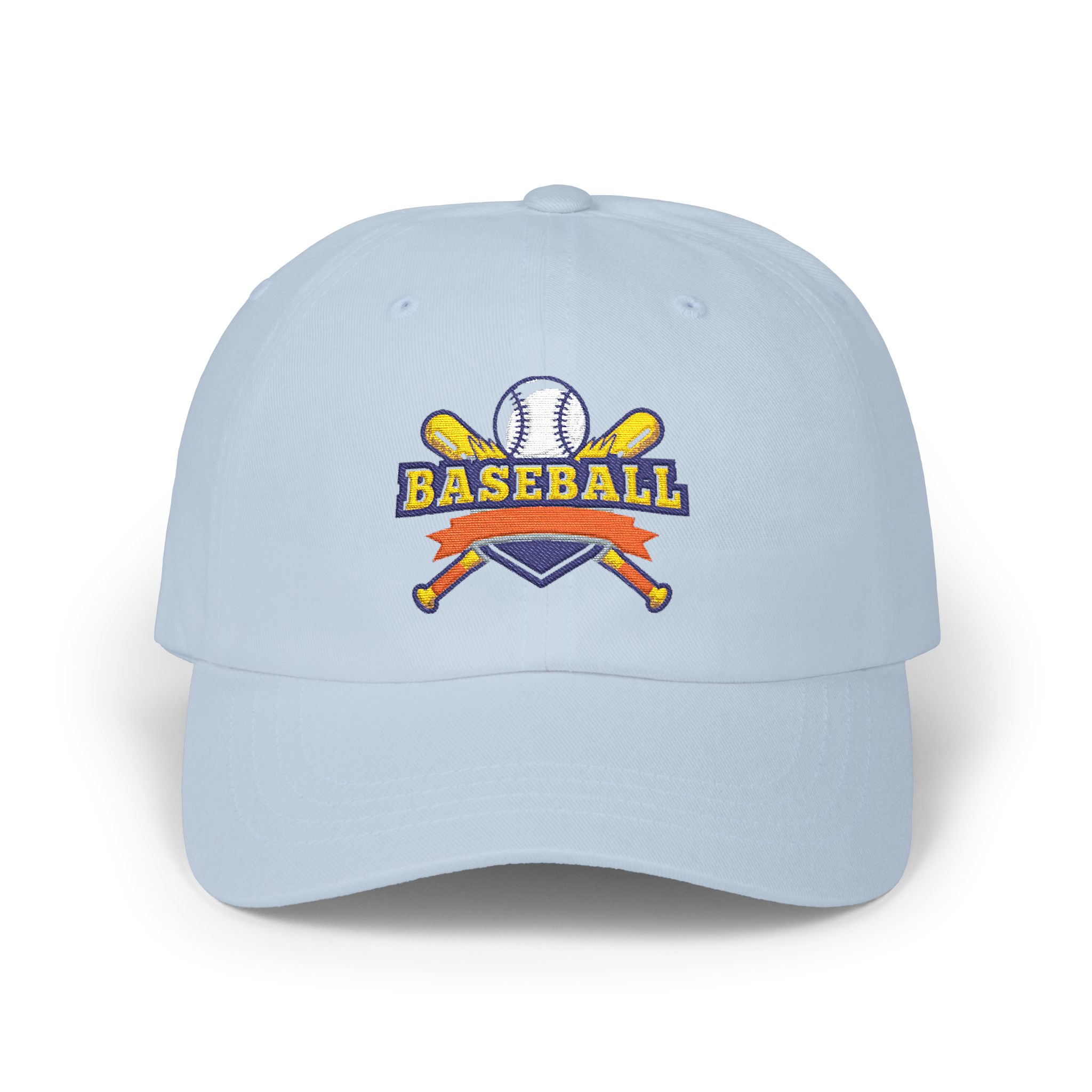 Baseball Crossed Bats Logo Dad Cap | Embroidered Baseball Hat - Görsel 5