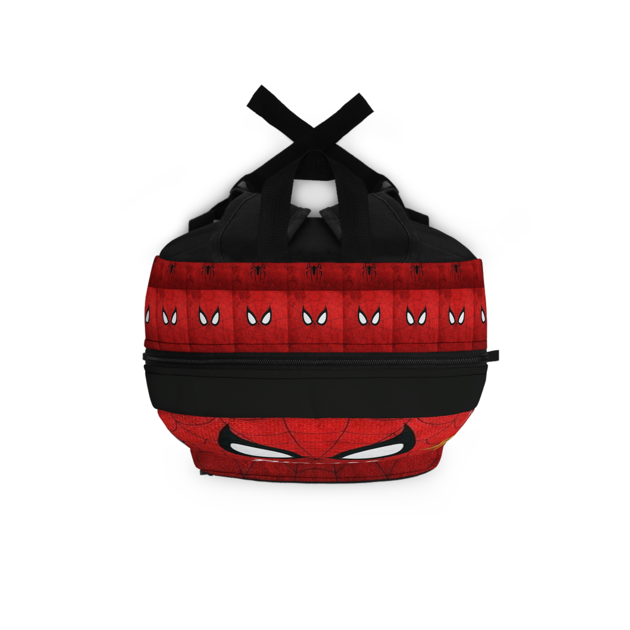 Personalized Spider Mask Name Backpack | Red Spiderweb Comic Design - Görsel 4