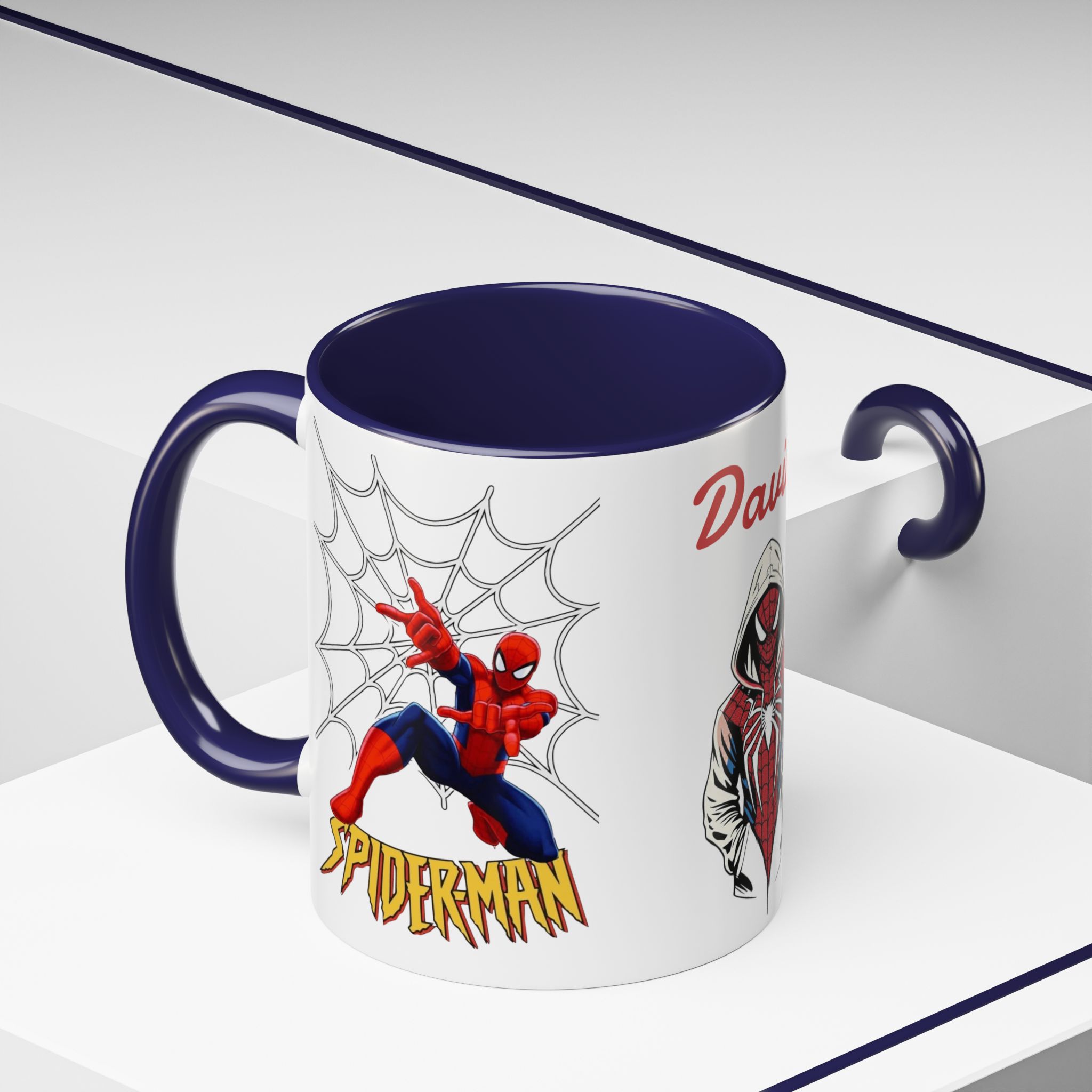 Custom Spider Hero Name Mug, Accent Coffee Mug (11oz, 15oz) | Spider-Man Hoodie Illustration - Görsel 18
