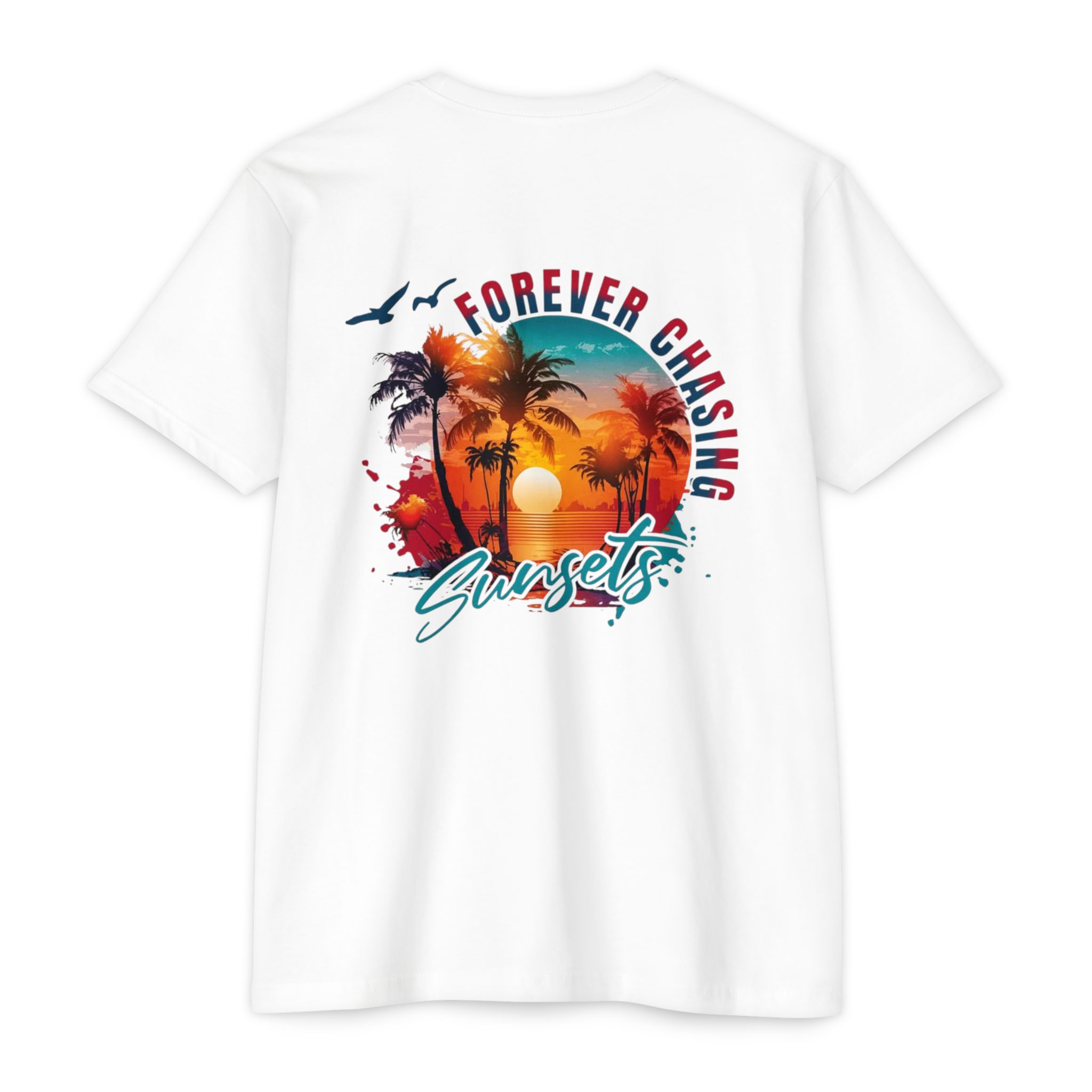 Forever Chasing Sunsets T-shirt | Tropical Palm Sunset Graphic - Görsel 26