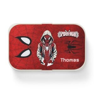 Spider-Man Hoodie Graphic Bento Lunch Box | Personalized Kids Lunchbox