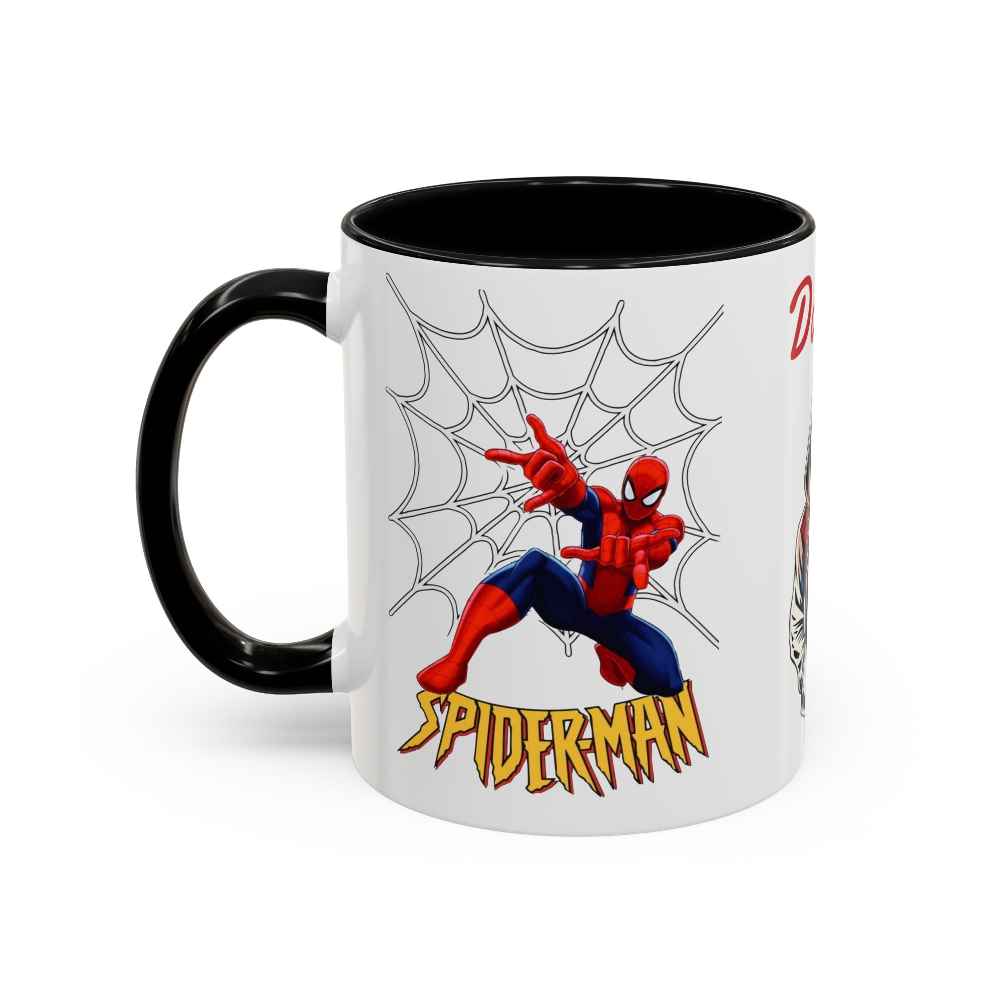 Custom Spider Hero Name Mug, Accent Coffee Mug (11oz, 15oz) | Spider-Man Hoodie Illustration - Görsel 9