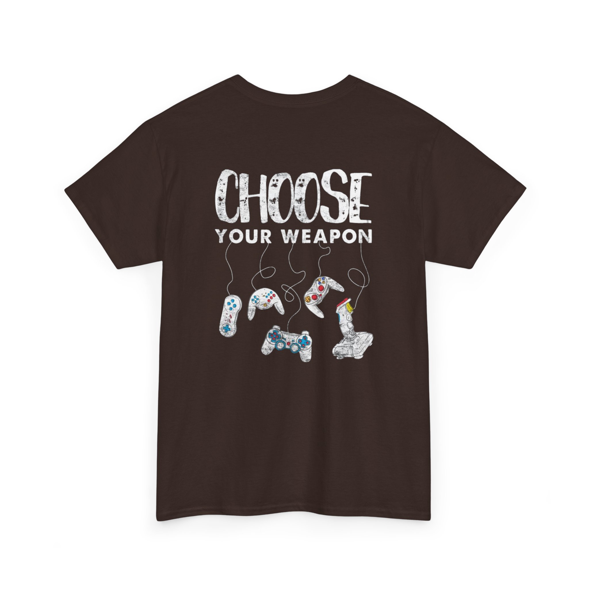 Gamer Retro Controller Tee | Choose Your Weapon Graphic T-Shirt - Görsel 12