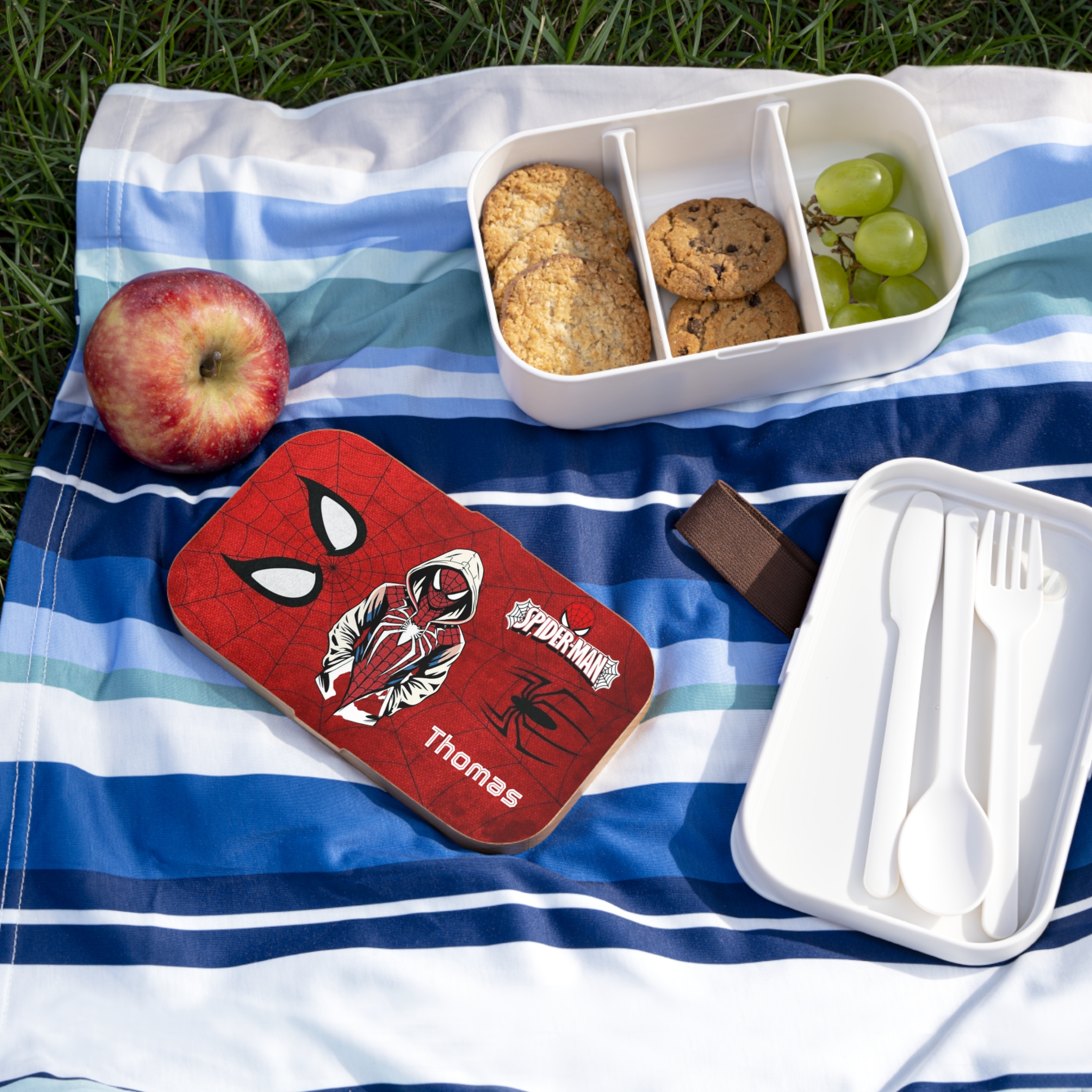 Spider-Man Hoodie Graphic Bento Lunch Box | Personalized Kids Lunchbox - Görsel 5