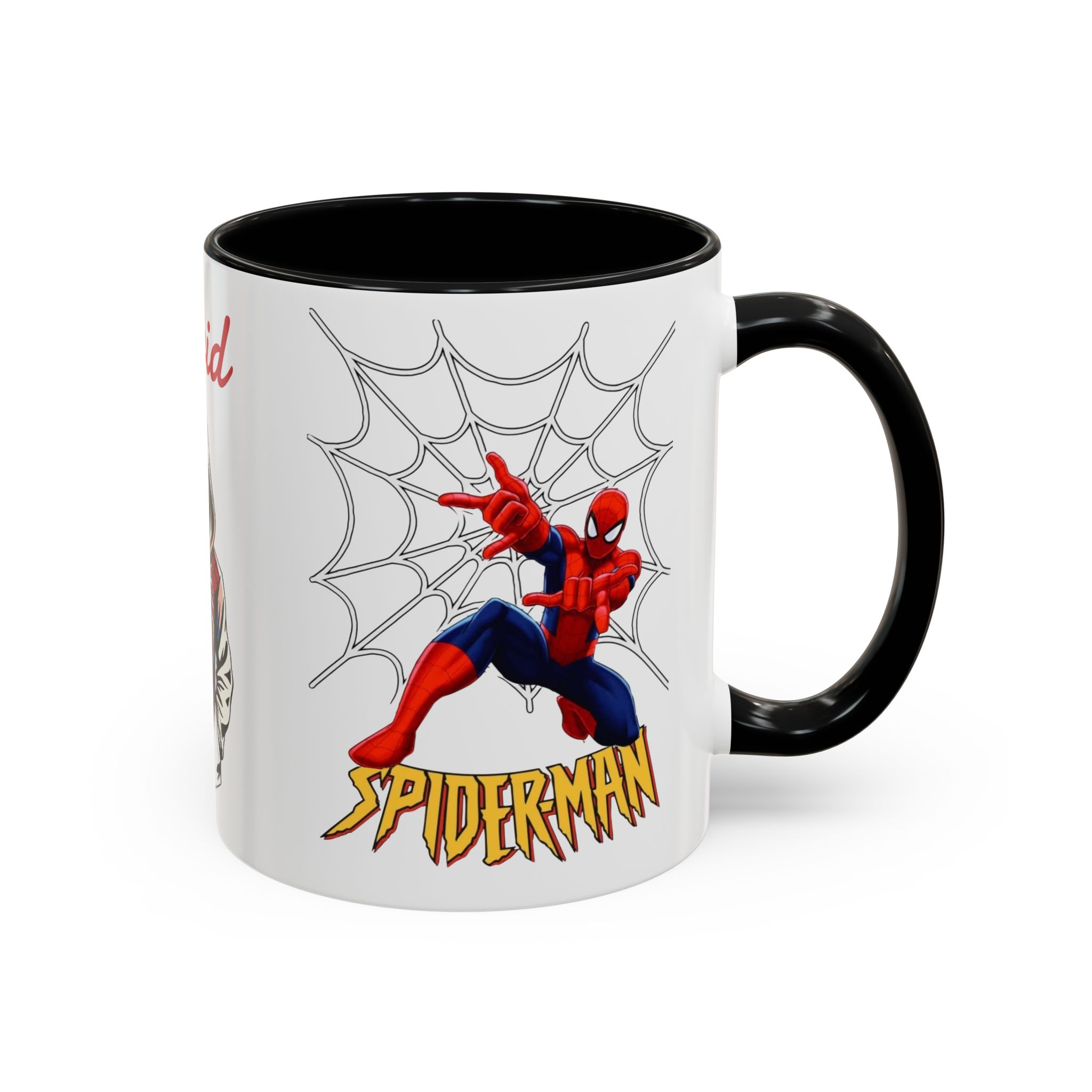 Custom Spider Hero Name Mug, Accent Coffee Mug (11oz, 15oz) | Spider-Man Hoodie Illustration - Görsel 8