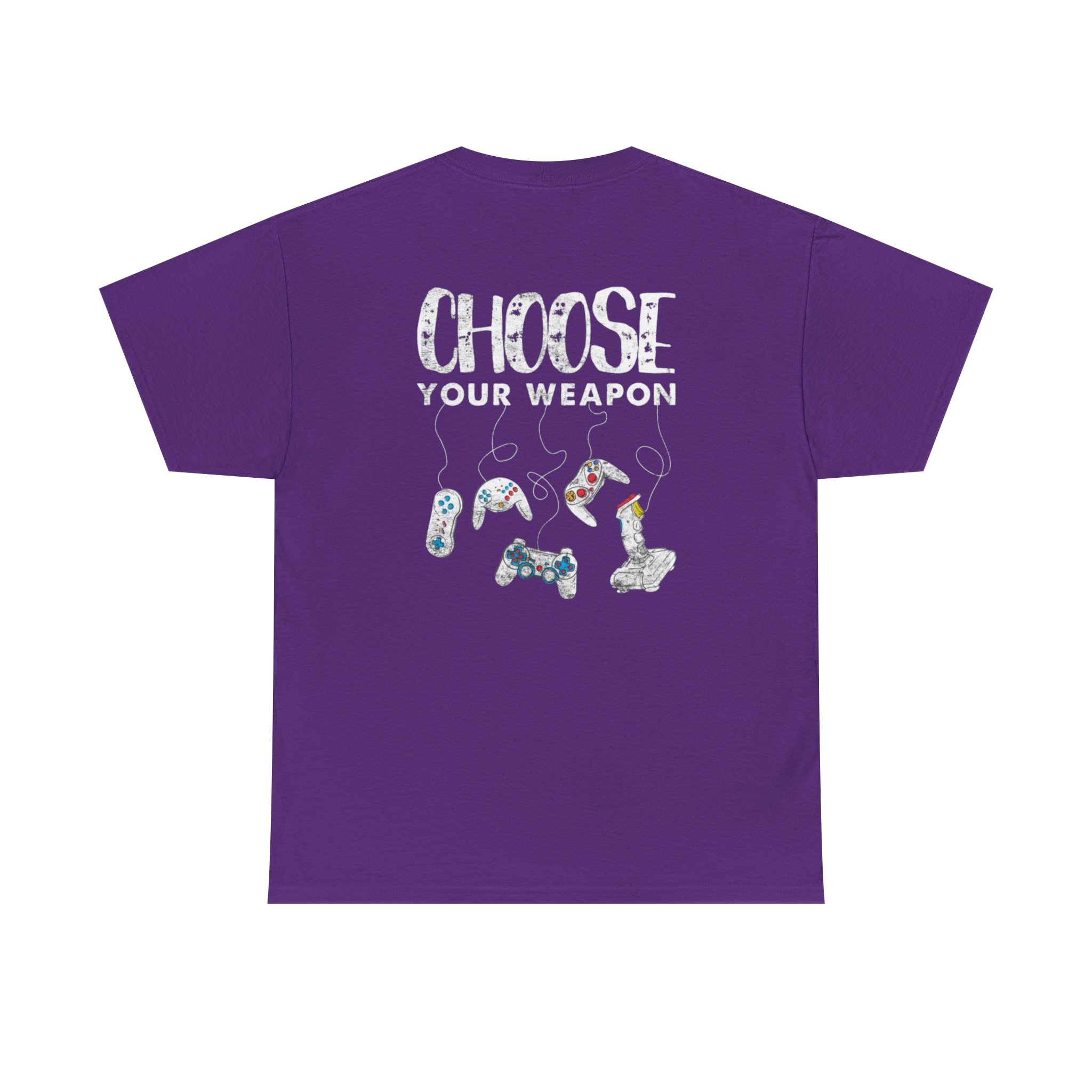 Gamer Retro Controller Tee | Choose Your Weapon Graphic T-Shirt - Görsel 26