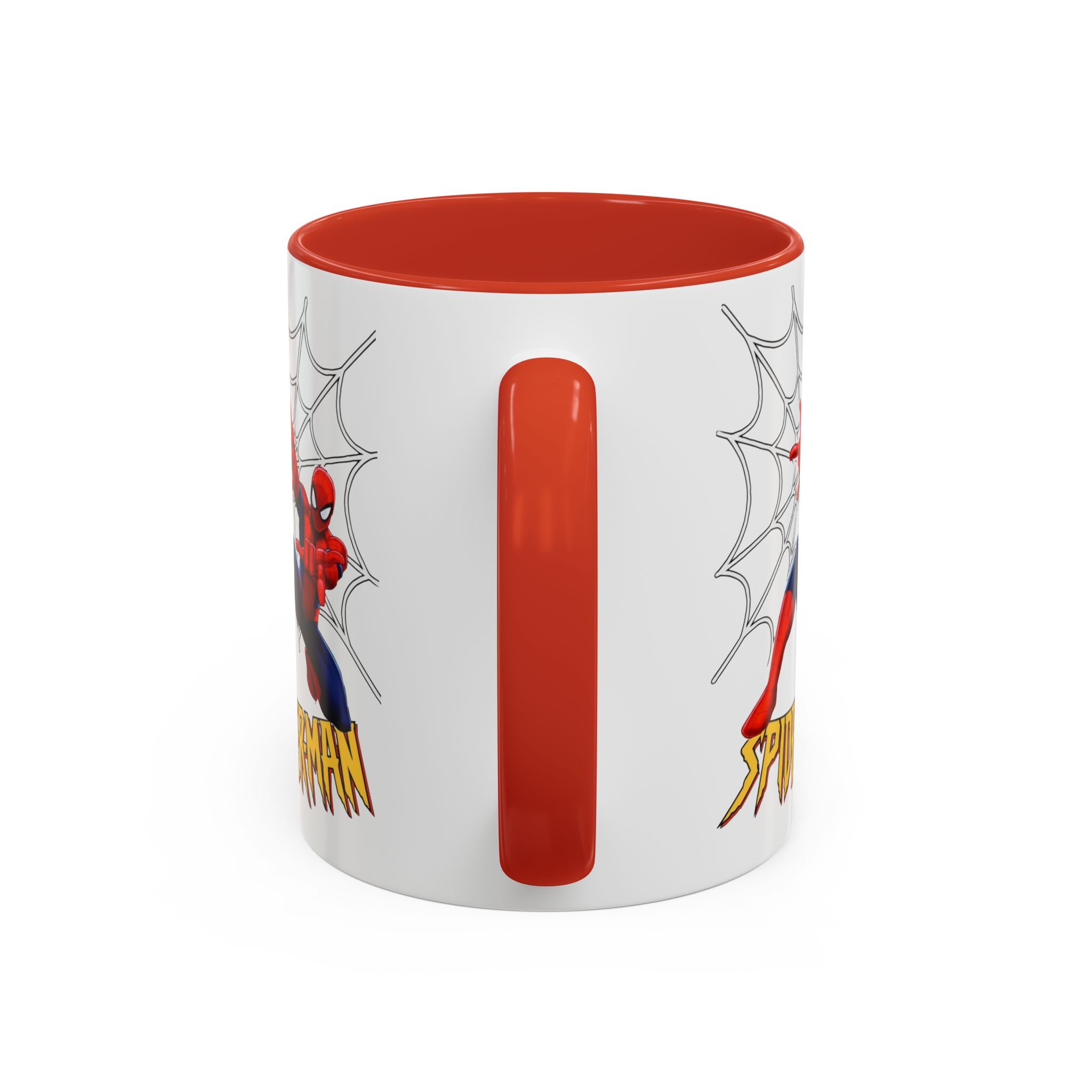 Custom Spider Hero Name Mug, Accent Coffee Mug (11oz, 15oz) | Spider-Man Hoodie Illustration - Görsel 4