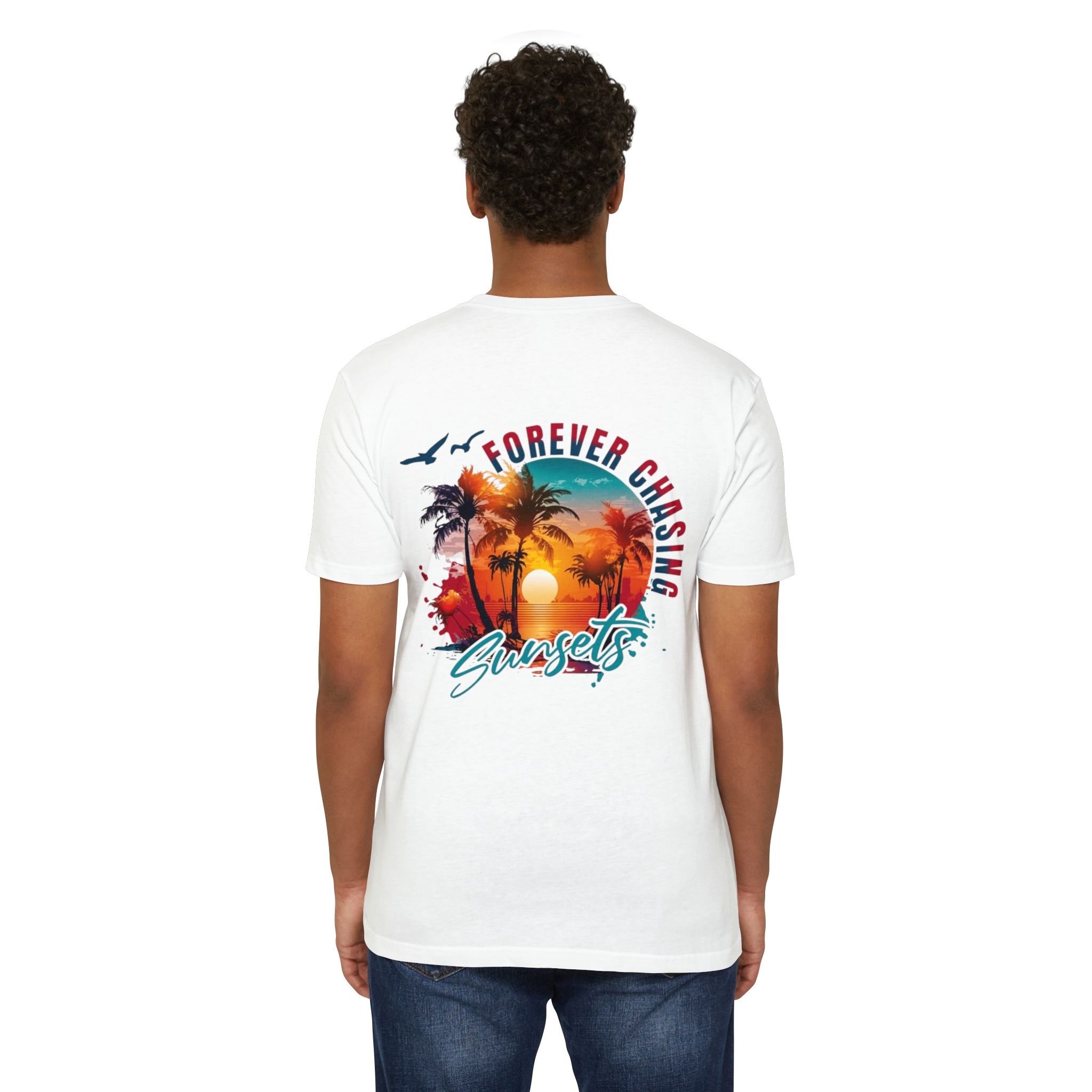 Forever Chasing Sunsets T-shirt | Tropical Palm Sunset Graphic - Görsel 28