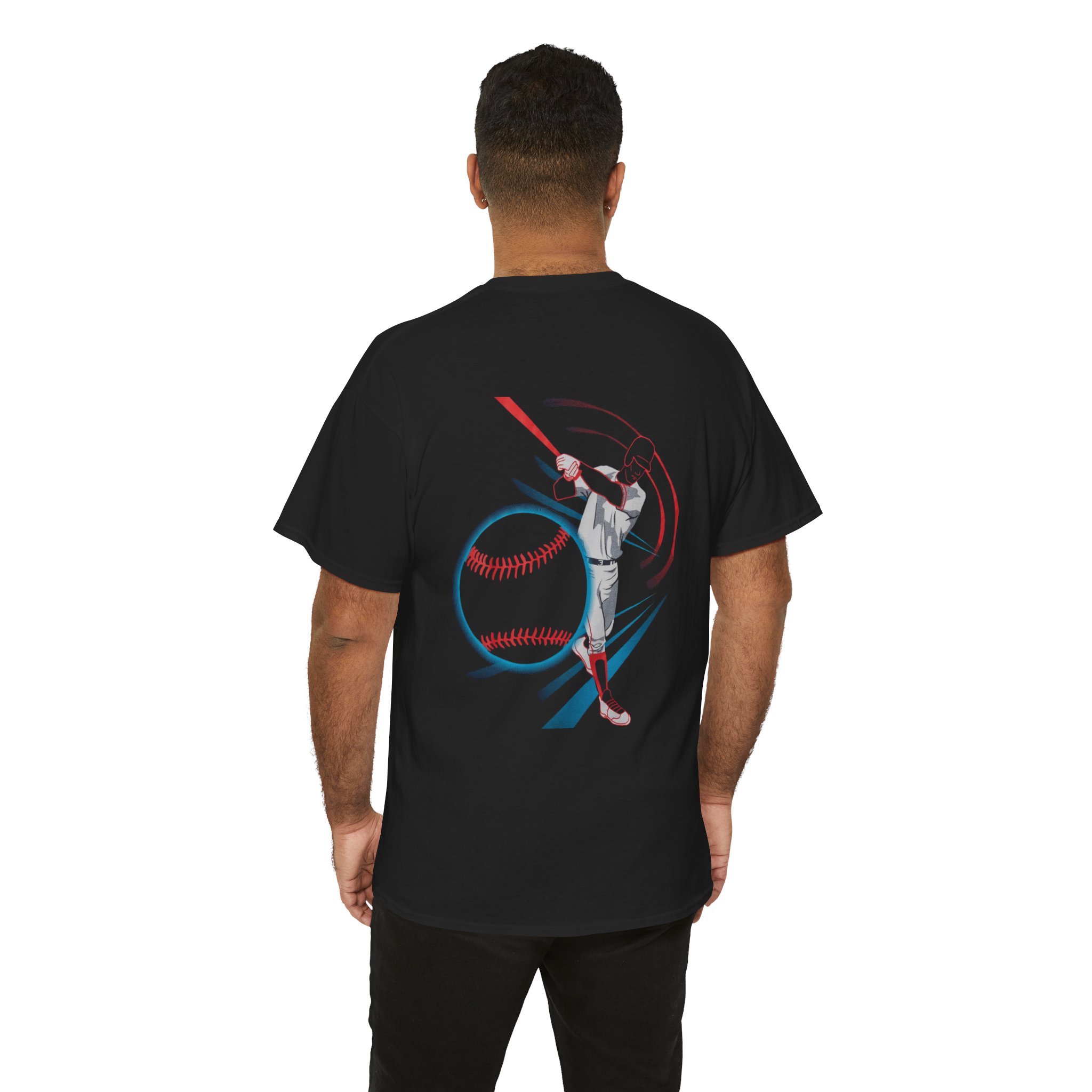 Baseball Batter Graphic Tee | Baseball Player Illustration, Sport Shirt - Görsel 5