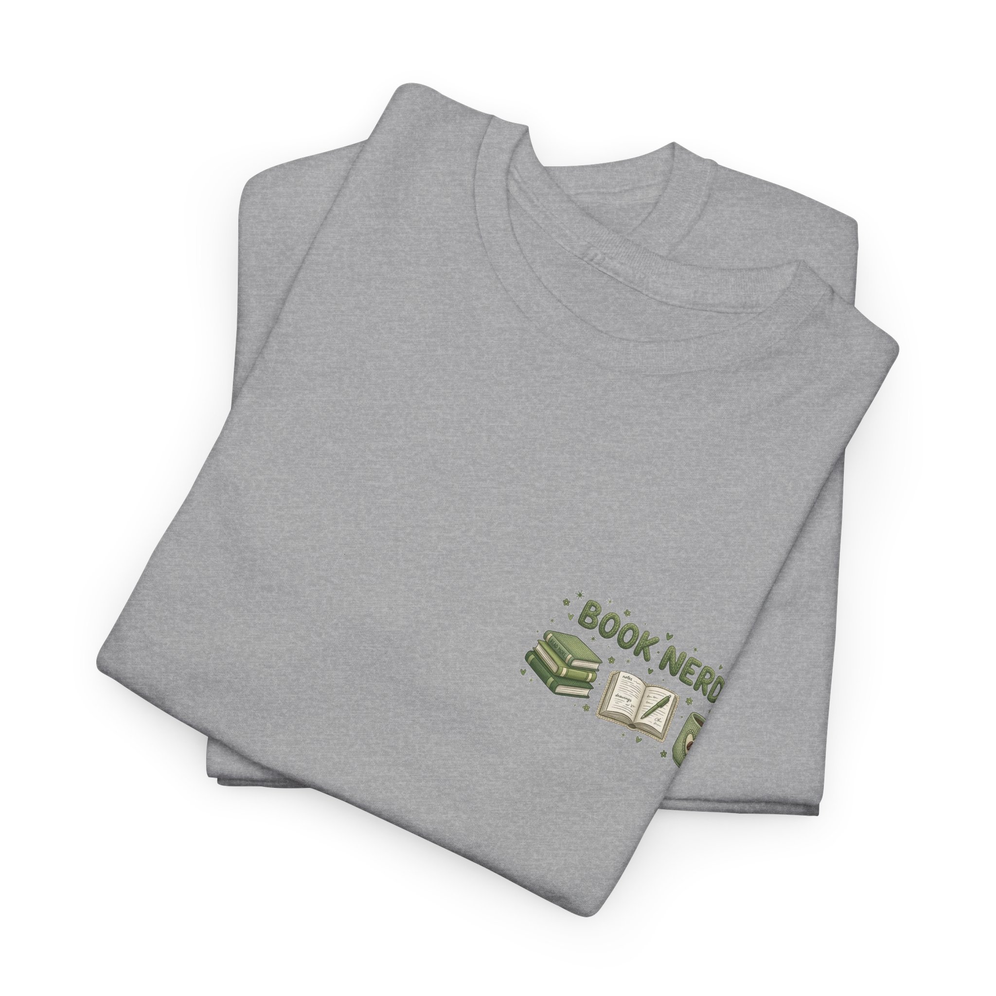 Bookish Rainy Day & Coffee Tee | 'Book Nerd' reading design - Görsel 17
