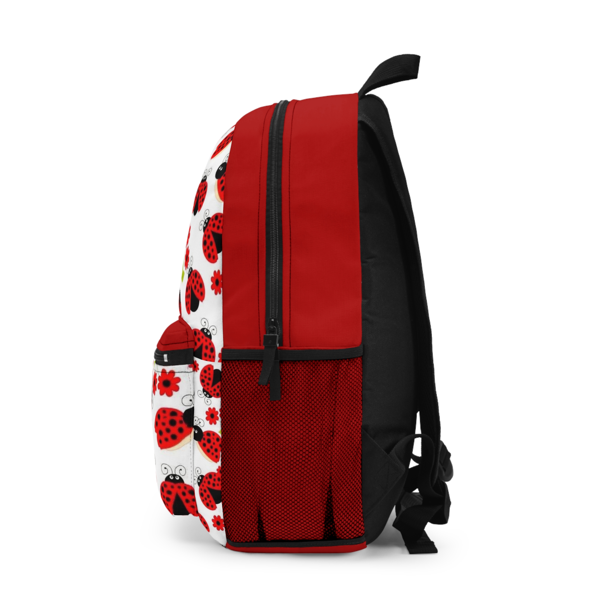Ladybug Pattern Backpack | Personalized Kids School Bag - Görsel 3