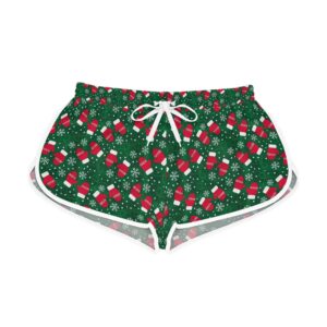 Christmas Mittens Pattern Shorts | Women's Relaxed Shorts