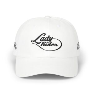 Lady Rider embroidered Classic Dad Cap | motorcycle, vintage script
