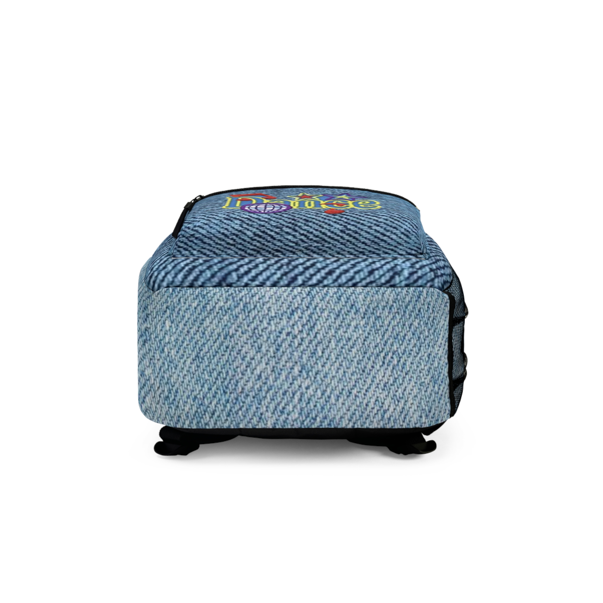 Dance denim print Backpack | 'There's a Song for That' music dance design - Görsel 5
