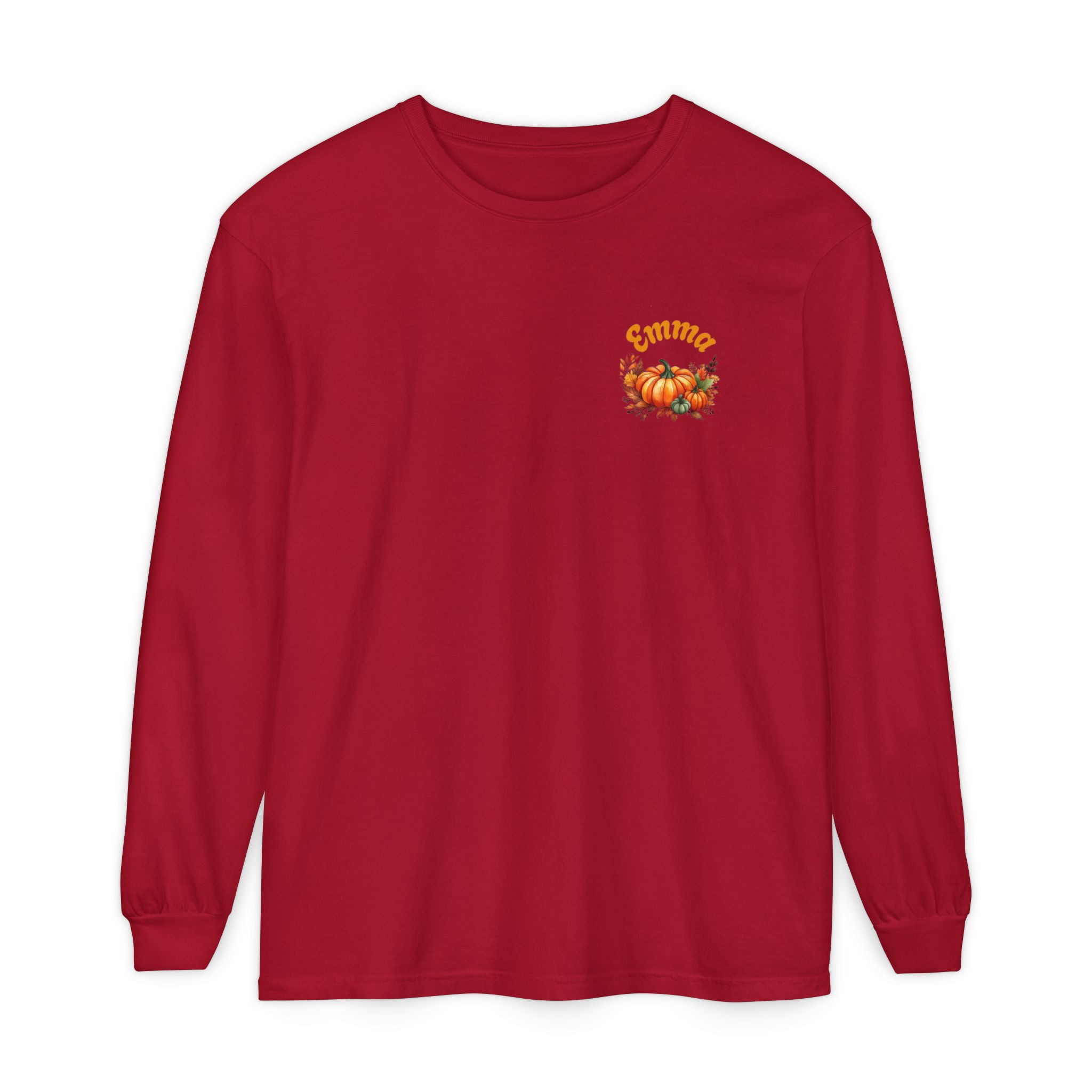 Family Happy Thanksgiving Long Sleeve T-Shirt | Personalized Name Option - Görsel 11