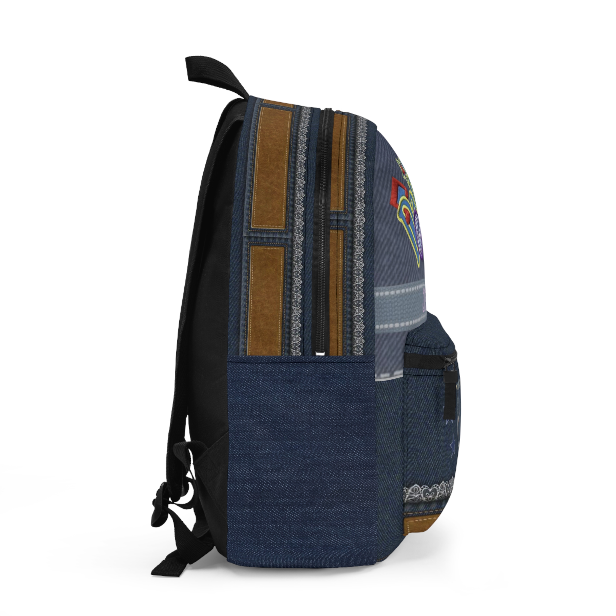 Personalized Dance Denim Backpack | Kids Name Embroidered Style - Görsel 7