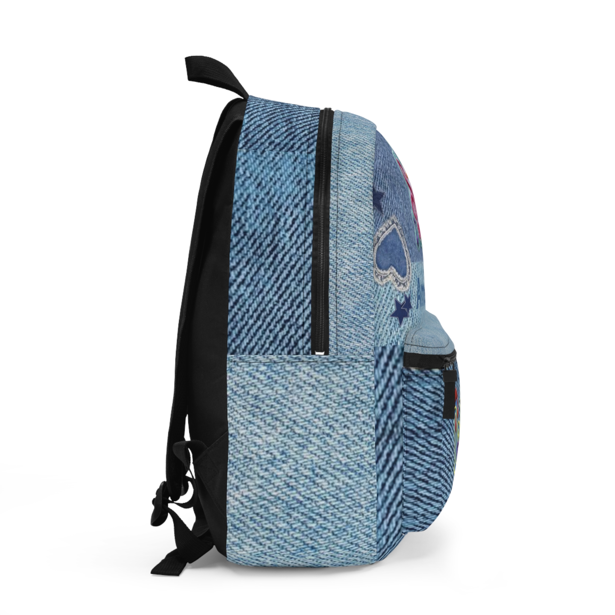 Dance denim print Backpack | 'There's a Song for That' music dance design - Görsel 2