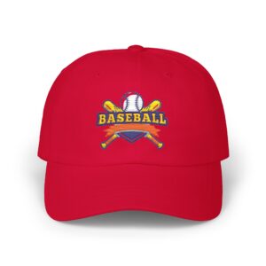 Baseball Crossed Bats Logo Dad Cap | Embroidered Baseball Hat