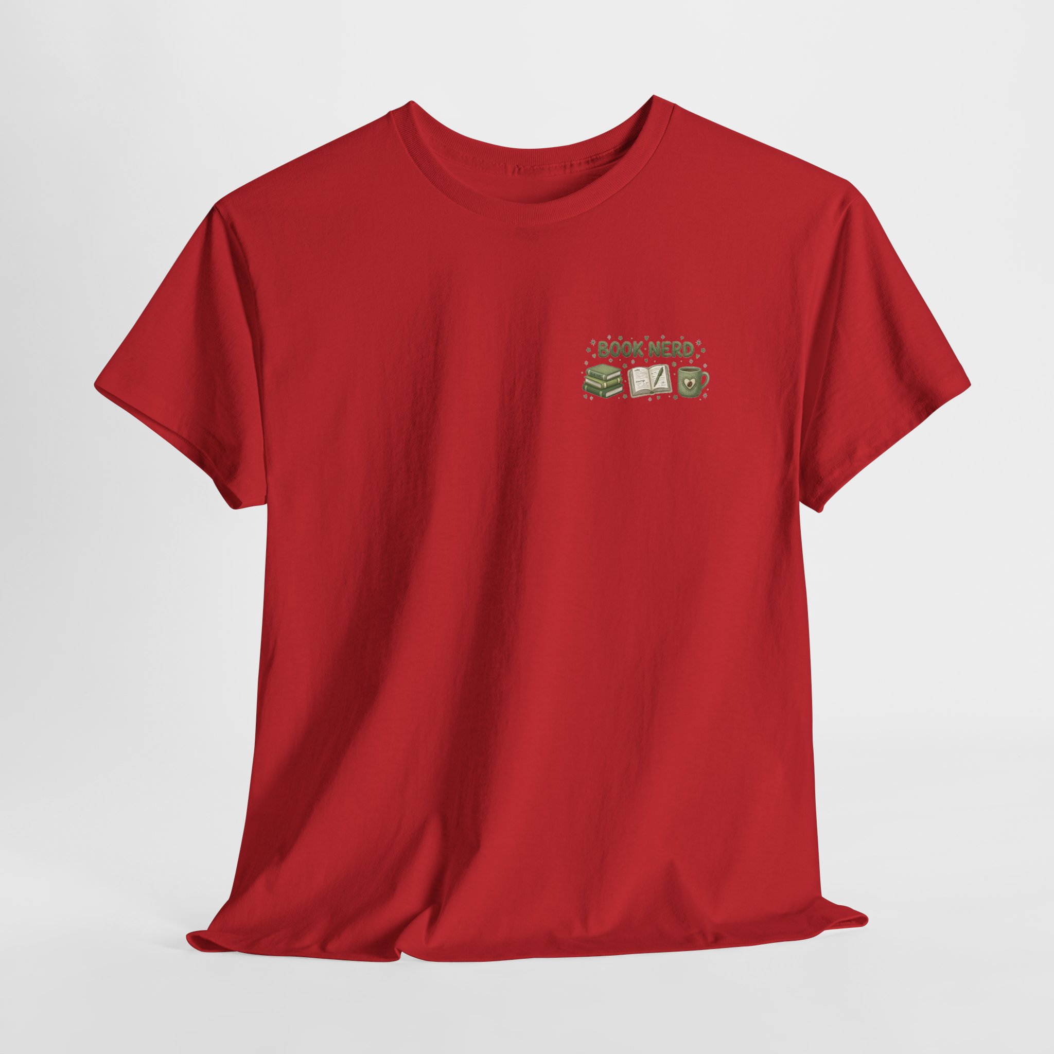 Bookish Rainy Day & Coffee Tee | 'Book Nerd' reading design - Görsel 15