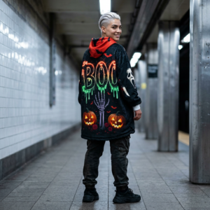 Stay Spooky Halloween Hooded Blanket | Boo Pumpkin Trick or Treat