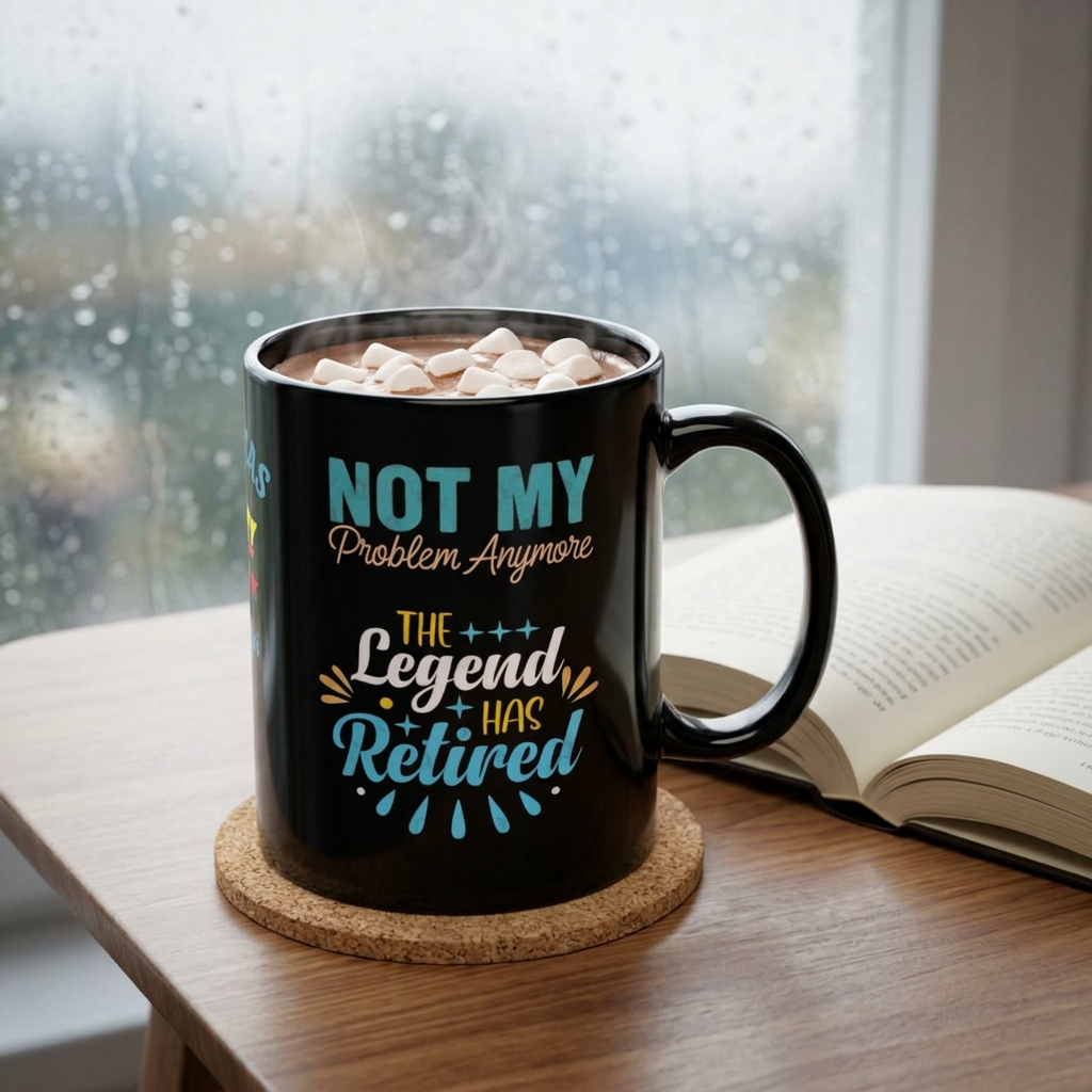 Personalized Name and Date Retirement Coffee Mug |The Legend Has Retired Mug - Görsel 2