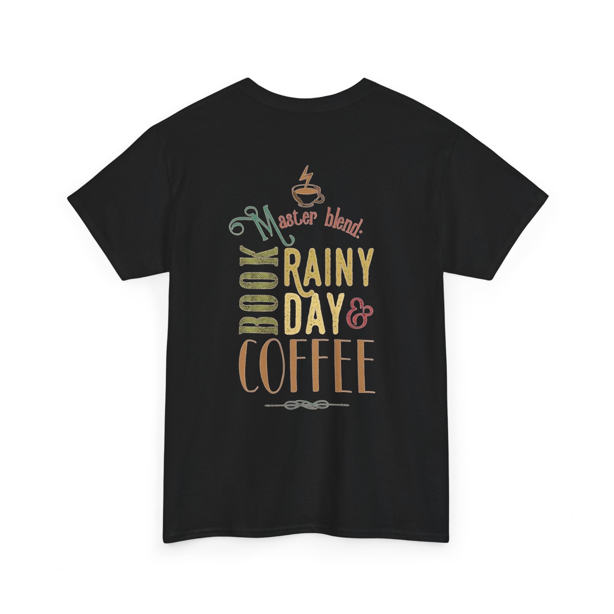 Bookish Rainy Day & Coffee Tee | 'Book Nerd' reading design