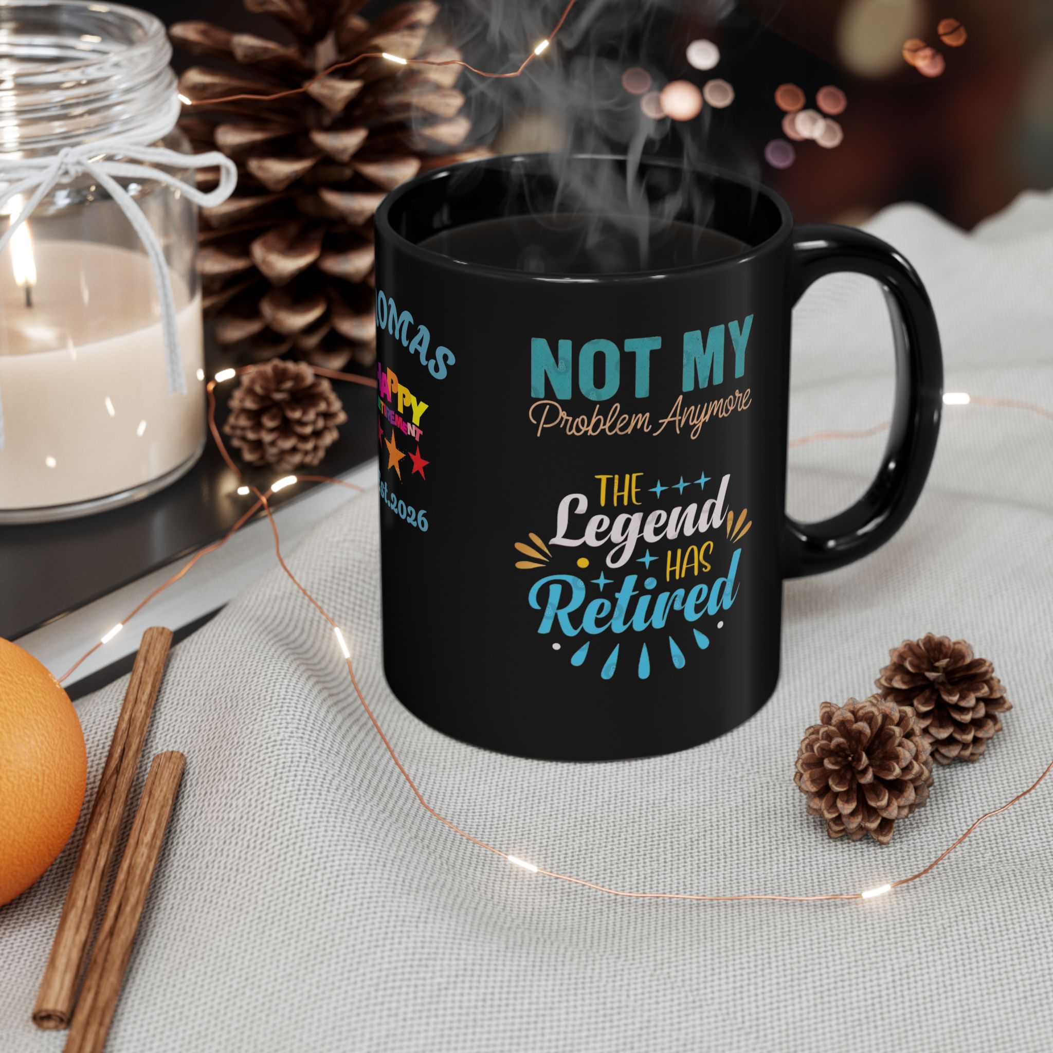 Personalized Name and Date Retirement Coffee Mug |The Legend Has Retired Mug - Görsel 8