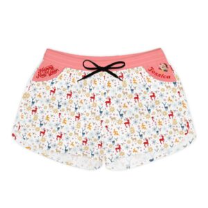Tiny Reindeer Pattern Women's Shorts,New Year's gift for her | Christmas Holiday Lightweight
