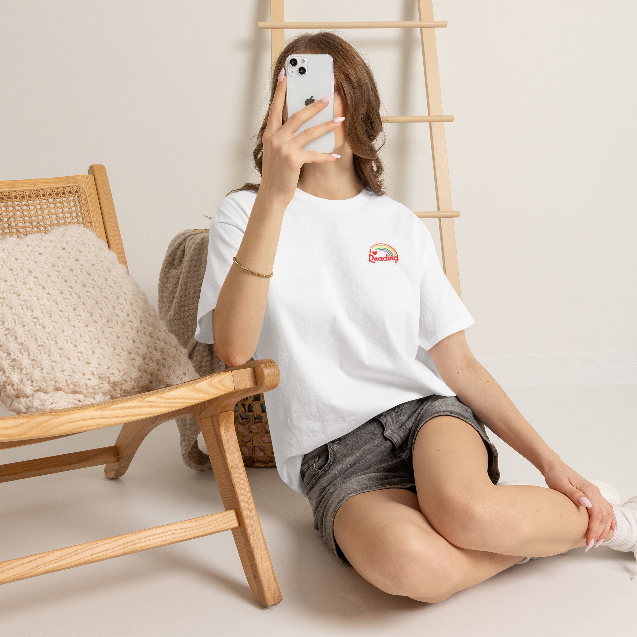 Booked for the Summer Tee | Reading Beach Book Stack Tee - Görsel 3