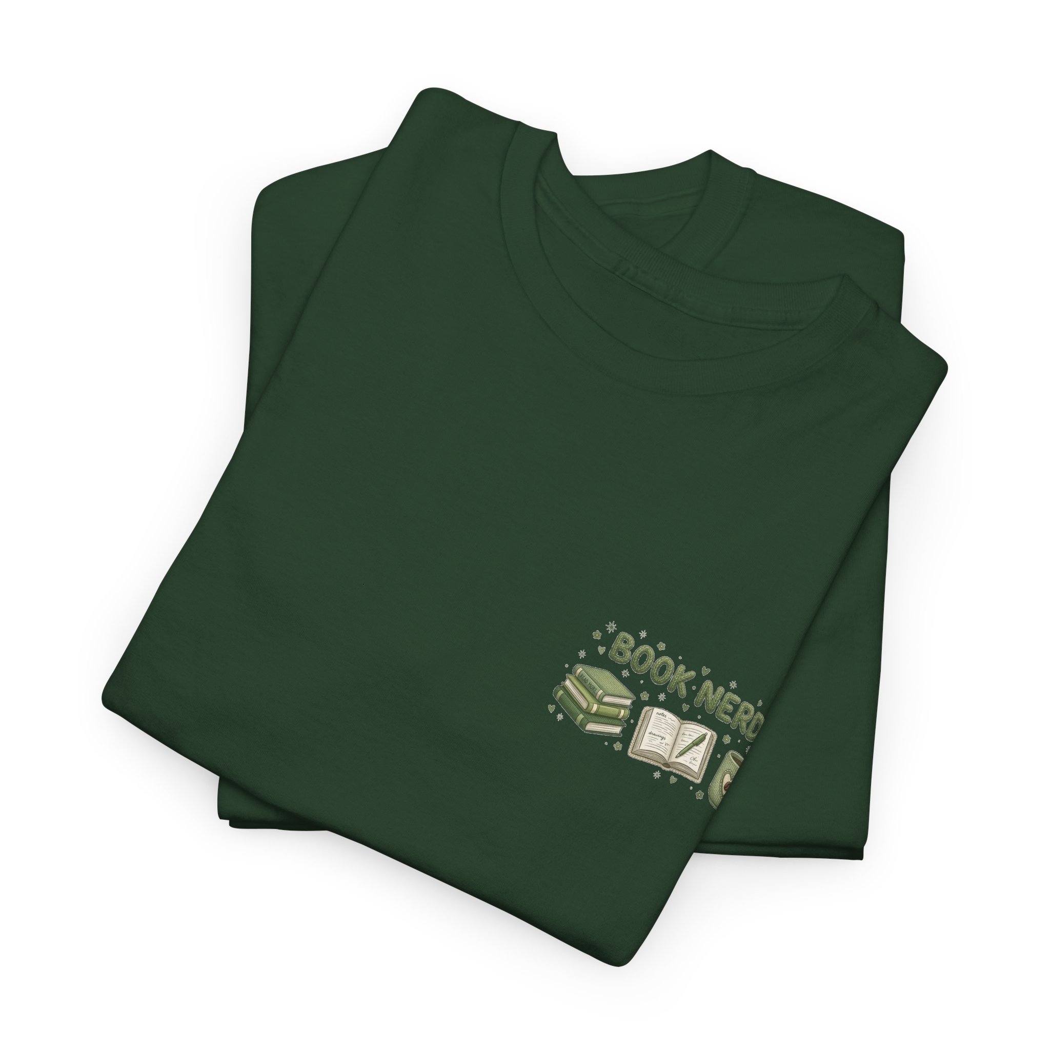 Bookish Rainy Day & Coffee Tee | 'Book Nerd' reading design - Görsel 7