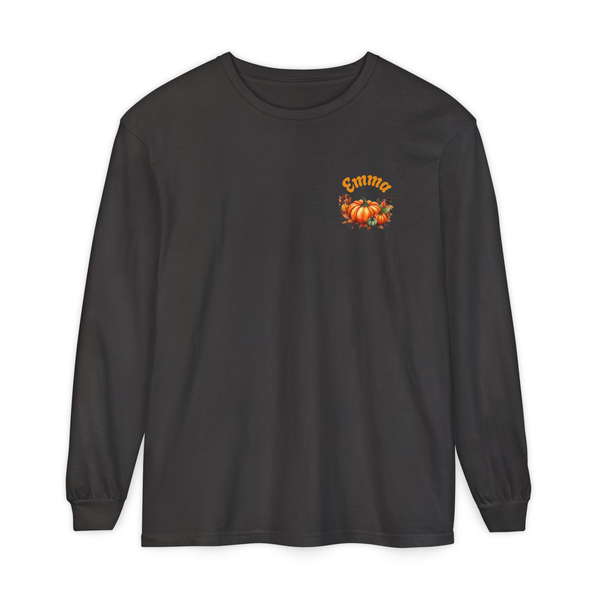 Family Happy Thanksgiving Long Sleeve T-Shirt | Personalized Name Option - Görsel 8