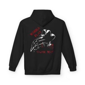 Freddy Krueger Halloween Hoodie | Wanna Play You're Next Horror Sweatshirt